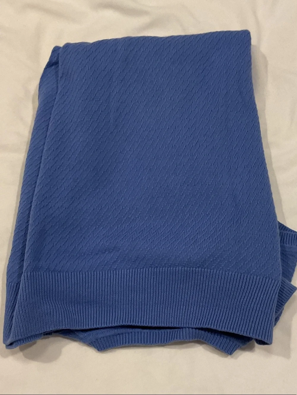 Alan Flusser Men's Periwinkle V-Neck Sweater Vest